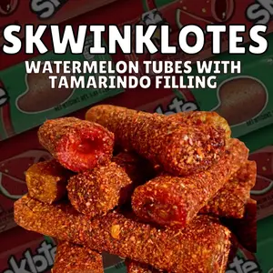 Spicy Skwinklote Watermelon Flavor Sweet and Sour Candy Strip by KimdySweets