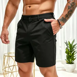 Men’s mid-length shorts for summer—casual, comfortable, stylish, and versatile; elegant men’s knee-length shorts.