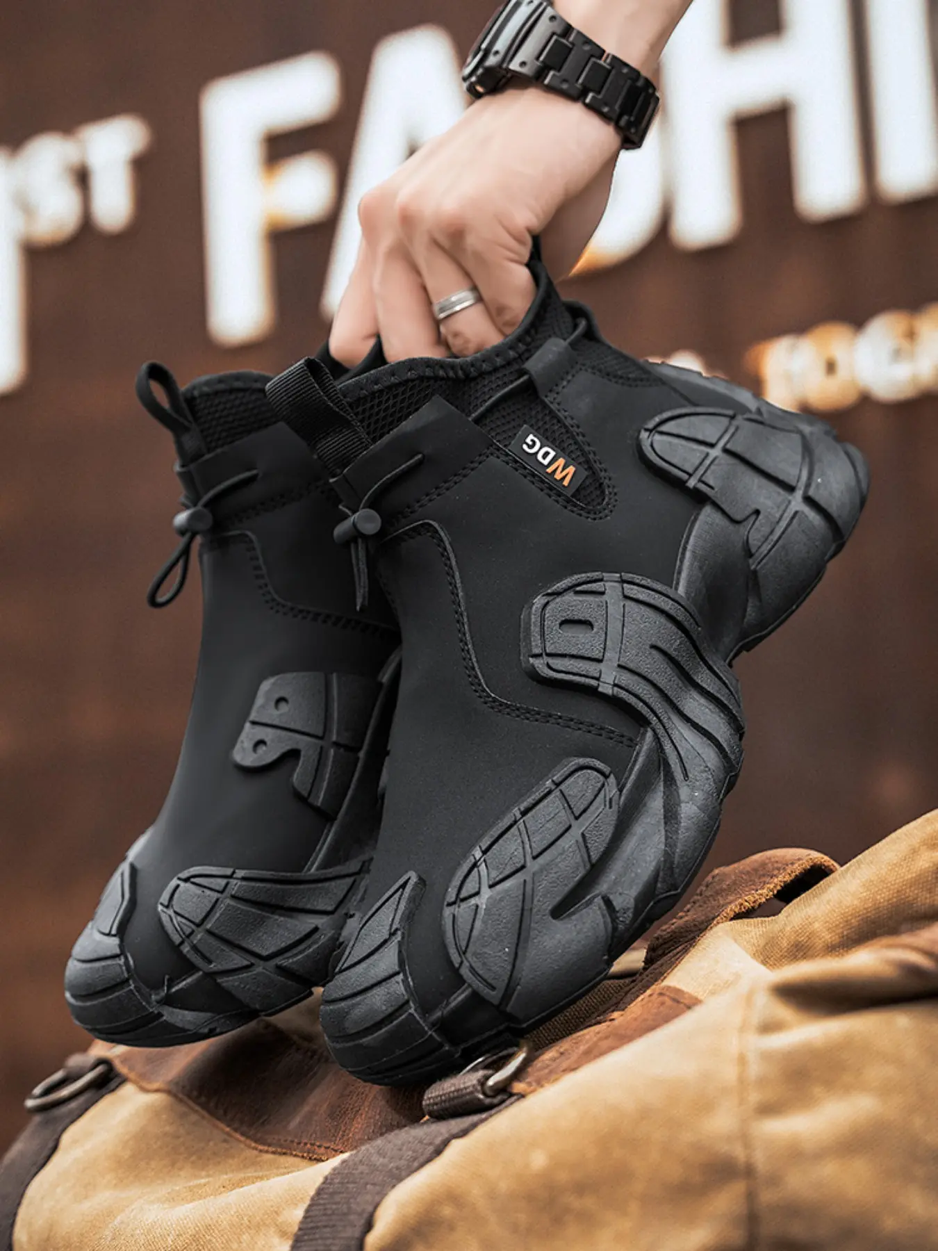 Men's Outdoor Casual Boots, Hiking Sports Shoes, Large Size Trendy Men's Leisure Shoes, Lightweight Hiking Boots, Hiking Style Shoes, Comfortable and Stylish Footwear