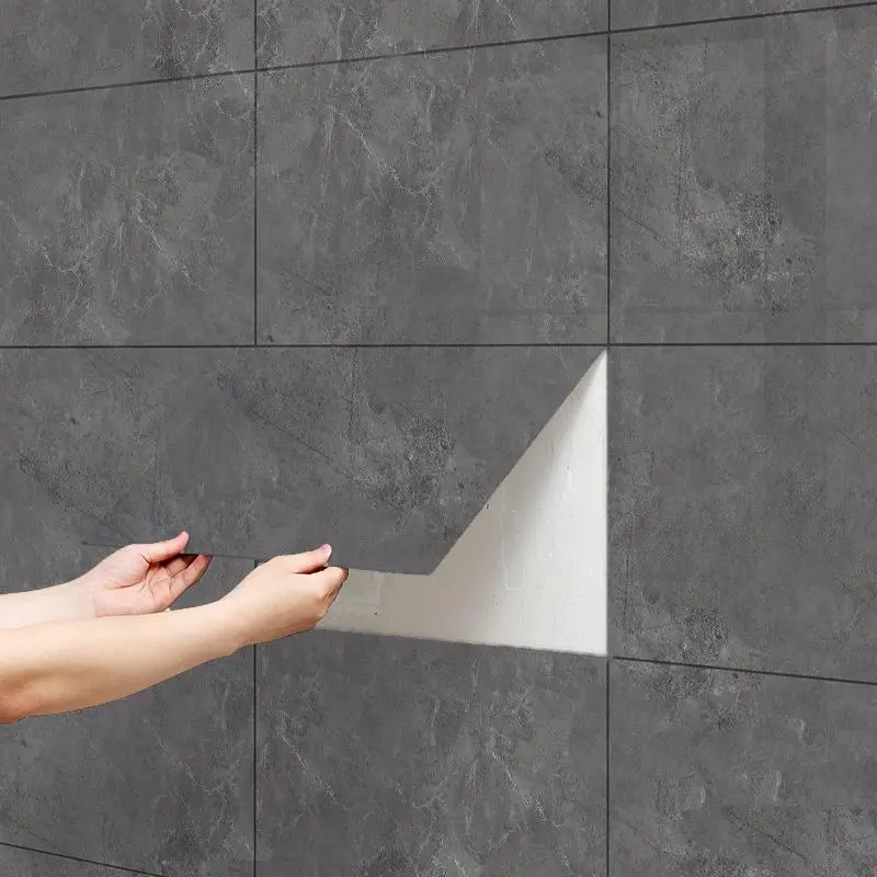 Self-adhesive Wallpaper, Faux Marble Tile Sticker, Marble Pattern Wallpaper, Waterproof & Moisture-proof Wall Decal, Home Decor, Wall Decor for Kitchen & Bathroom