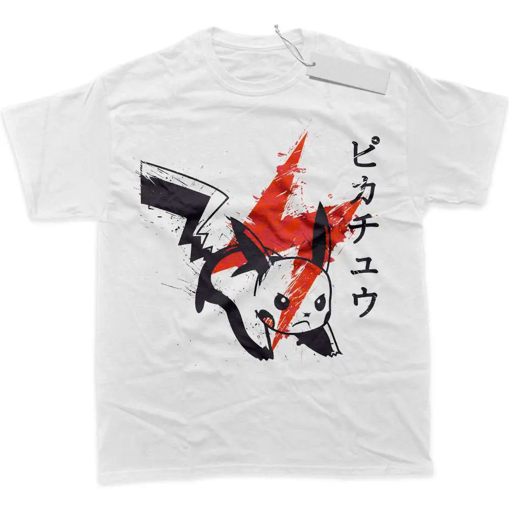 Pikachu  Anime Streetwear Unisex T-Shirt, Gift For Fan Pokemon, Anime Graphic Tee, Anime Shirt, Crewneck Short Sleeve Shirt, Manga Shirt