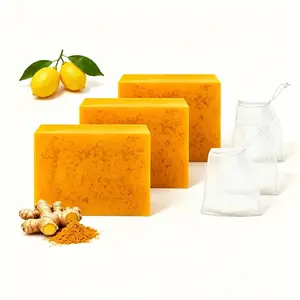 Buy 2 get 1 free Kojic Turmeric Face Soap, Kojic Soap, Face Cleansing Soap, Turmeric Face and Body Soap, Kojic Face and Body Soap