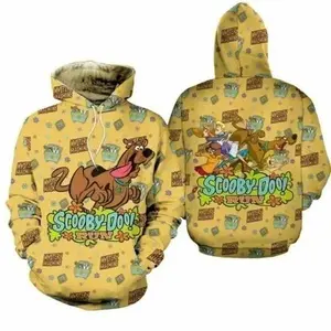 Scooby Doo Mystery Machine Hoodie, Cartoon 3D Graphic Sweatshirt, Unisex Streetwear Pullover Gift