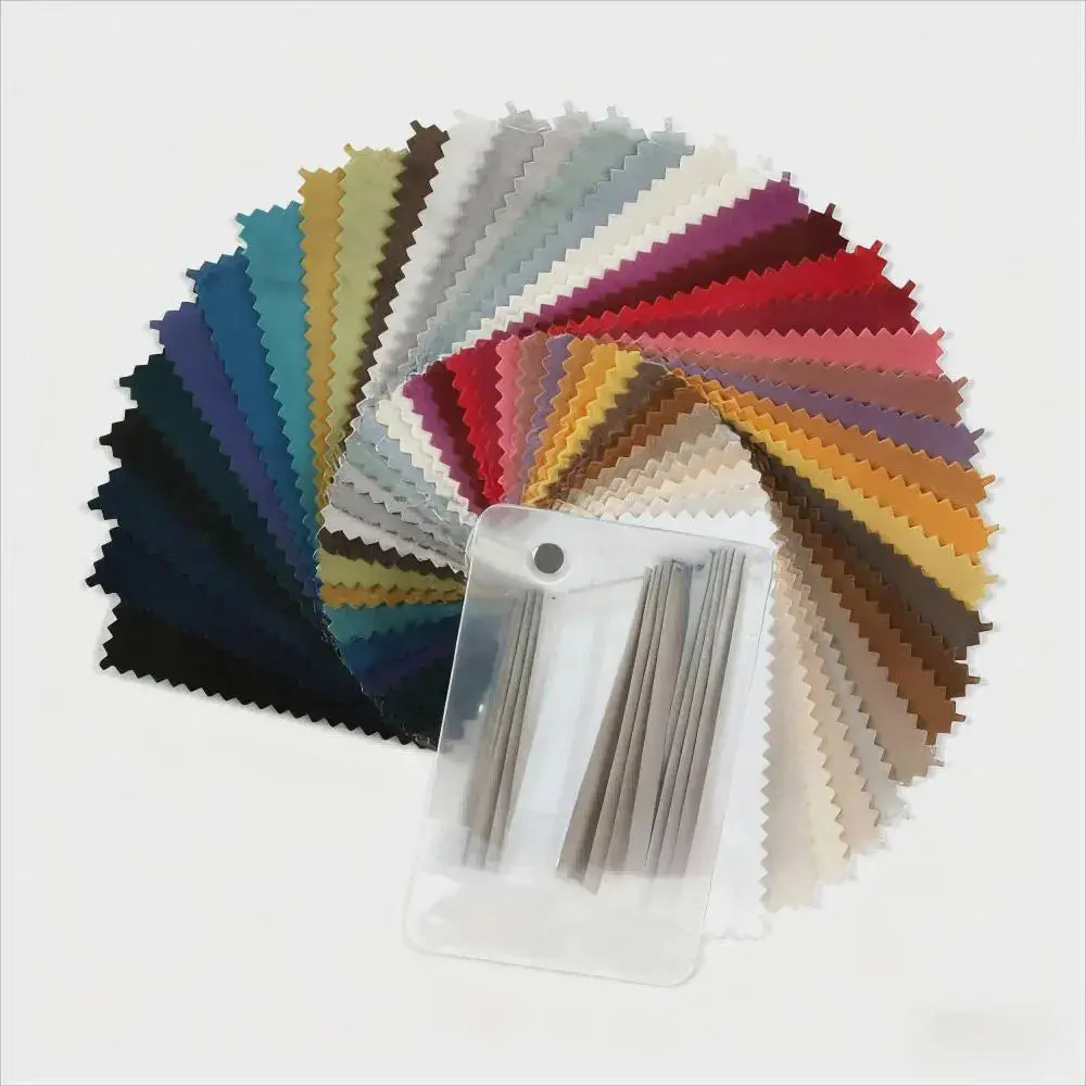 LUXDRAPE Velmor Premium Woven Velvet Drapery Fabric Sample Kit - 37-Color Blackout Swatches with Opacity, Room-Darkening, Adds Warmth, Rich Sheen, Elegant Draping, Insulation for Custom Curtains, Roman Shades