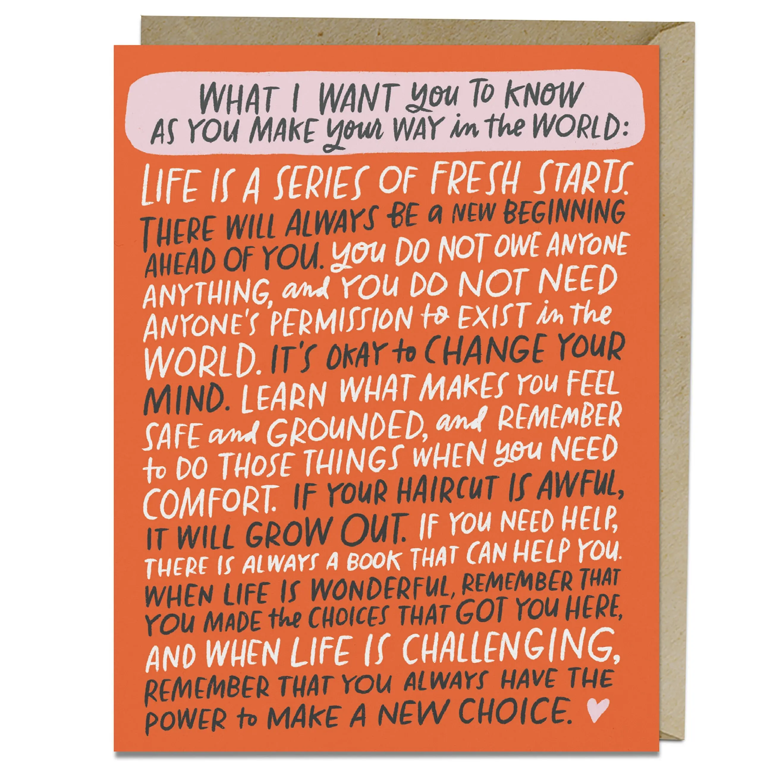 Make Your Way in the World Encouragement Card Make Your Way in the World Encouragement Card