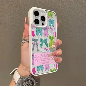 Premium Magnetic Case for iPhone 17 Pro Max Plus Air/11/12/13/14/15/16/promax Colorful Bow Pattern MagSafe Ready,Anti-Fall,Ultra-Thin Design | Perfect for Everyday Use