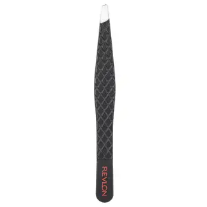 Revlon Expert Slant Tweezer, Black, 1 Count