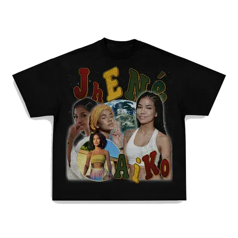 JHENE AIKO TEE Print Short Sleeve T-Shirt