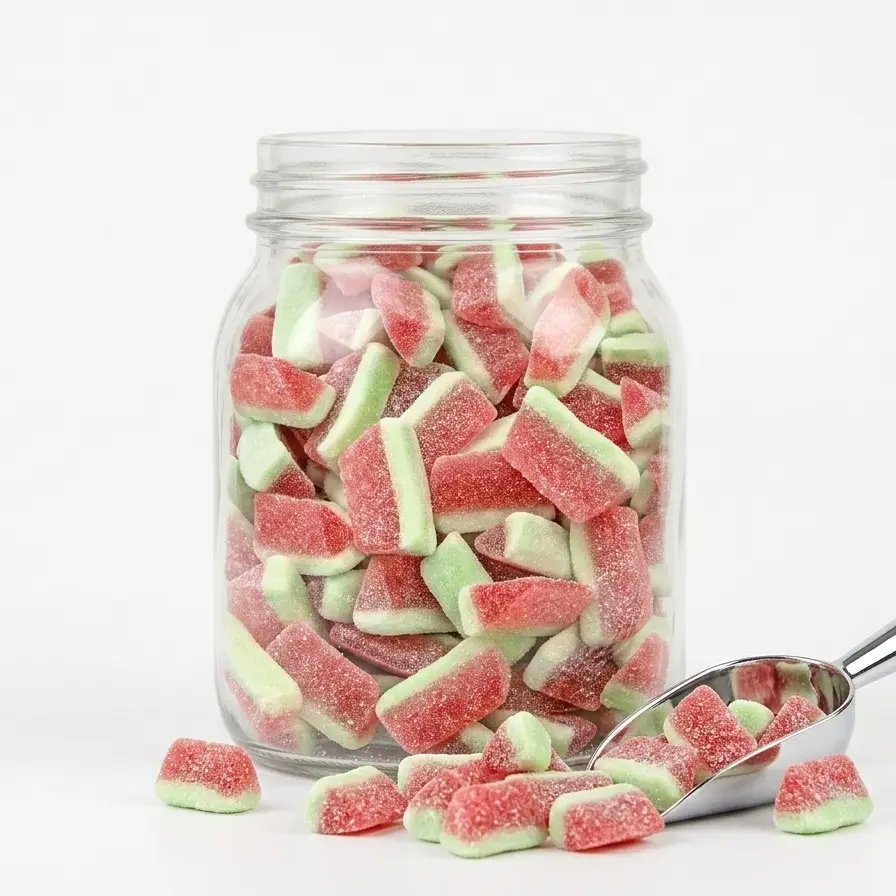 Watermelon Slice Candy Snack - 1 Lb Pack, Sour-Sweet Wedges, Chewy Fruit Candy