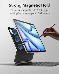 Keyboard Case for iPad Air 13(M3 2025 / M2 2024) and iPad Pro 12.9 (6th, 5th, 4th, 3rd Gen) ， Easy-Set Magnetic Stand, Portrait/Landscape Mode, Removable Case with Multi-Touch Trackpad【NOT for Pro 13-inch (M4)】