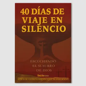 “40 Días de Viaje en Silencio”  Un camino de despertar espiritual.  40 días, 40 silencios, 40 encuentros con Dios y contigo mismo.suitable for giving to husband and wife.