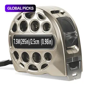 25FT Stainless Steel Measuring Tape, Measuring Tool, Double-Sided Scale Tape Measure, Portable Retractable Measure Ruler for Household Agricultural Industrial Woodworking, Portable Design, Stainless Steel Durability #GLOBAL PICKS