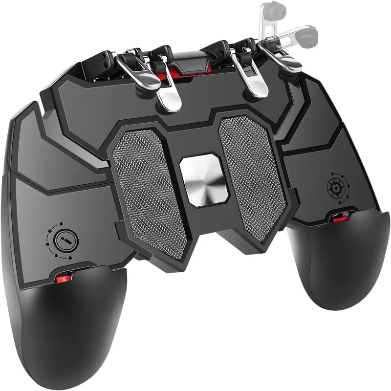 Mobile Game Controller for iPhone & Android, Pubg Mobile Controller Phone Triggers for Gaming, Gaming Grip Joystick Gamepad Shoot Aim Keys for 4.7-6.5" Phone, Esports Controller, Gaming Accessories
