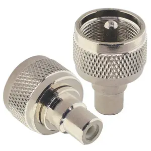 Pl259 uhf male to rca tv female plug straight connector converter rca jack to uhf plug adapter wire terminal rf coaxial radio antenna adapter