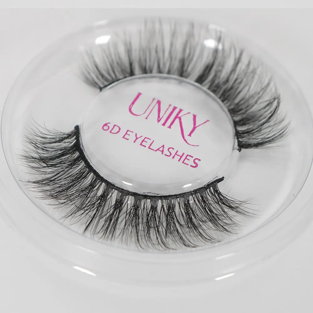 Uniky 6D Volume Eyelash Extensions in a 1-Piece Tray, Random Style Lashes for Professional Makeup Application