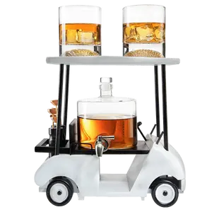 Golf Decanter Whiskey Decanter and Whiskey Glasses