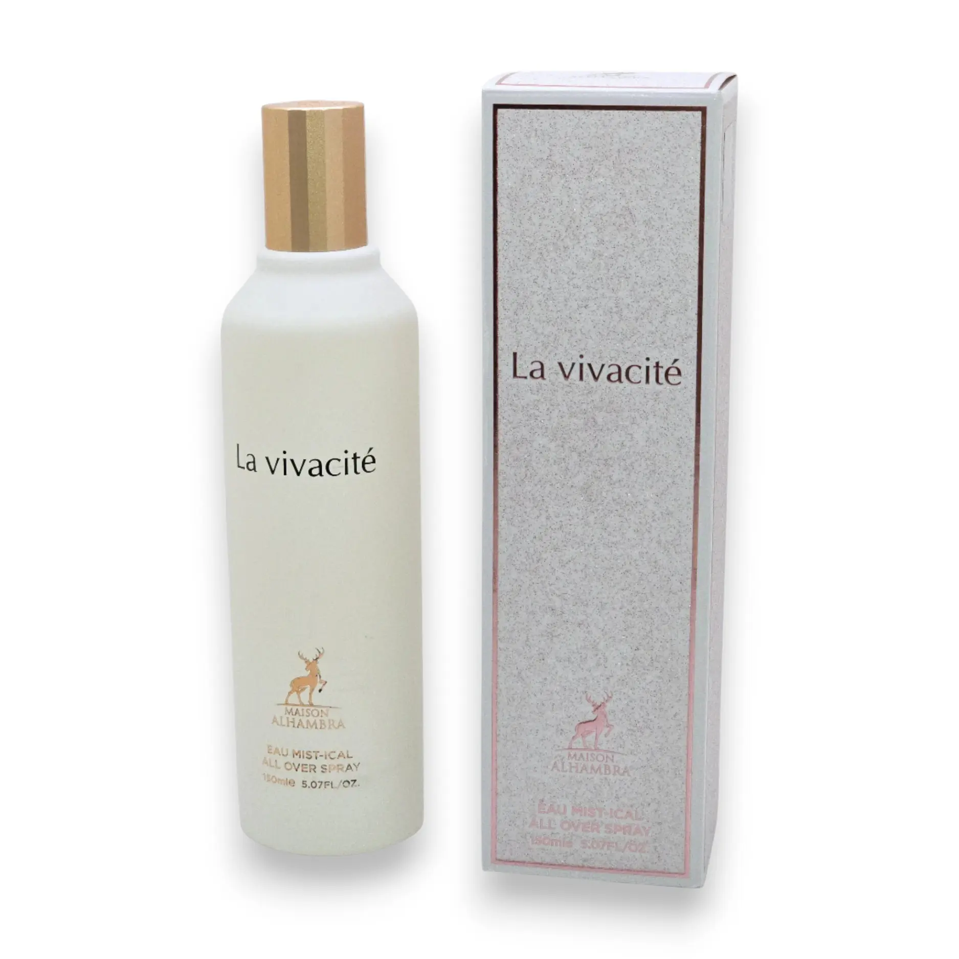 Maison Alhambra La Vivacité Unisex All Over Spray Fragrance (150ml-5.07fl oz) - Bergamot-Rose, Aromatic Amberwood, Floral Jasmine Notes for All Genders & Everyday Freshness