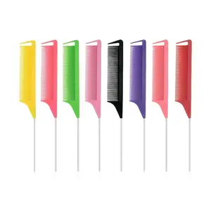 Professional Hair Styling Comb Set, Stainless Steel Fork with Pointed Tips & Fine Teeth, Essential Hair Tools for Home Use & Party Favors, Grooming Comb, Hair Care Comb