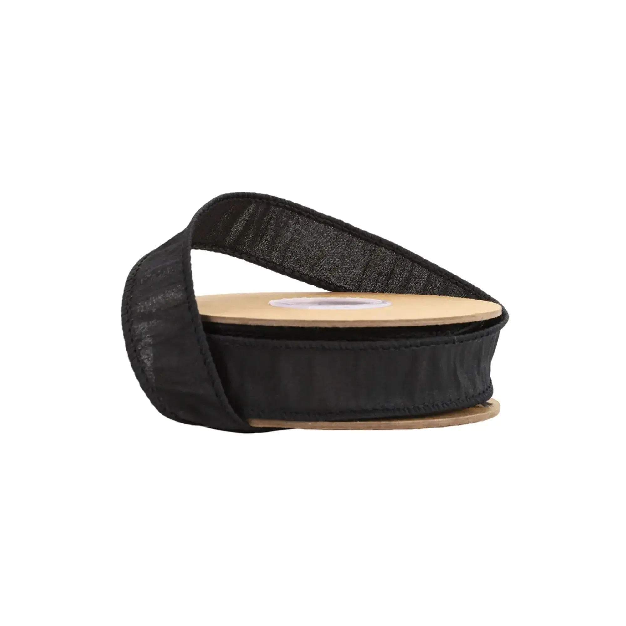 1" Wired Dupioni Ribbon | 10 Yards | Black