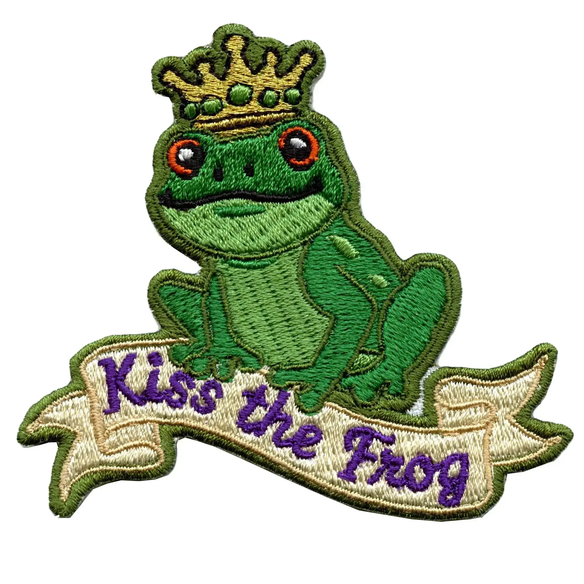 Kiss The Frog Patch New Orleans Princess Embroidered Iron On