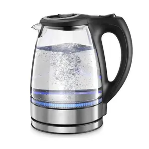 1.7L Portable Electric Water Kettle, Water Boiler, 1500W Electric Kettle With Handle, Quality Materials Transparent Glass Small Electric Kettle, for Home Kitchen Dormitory, Household Appliances