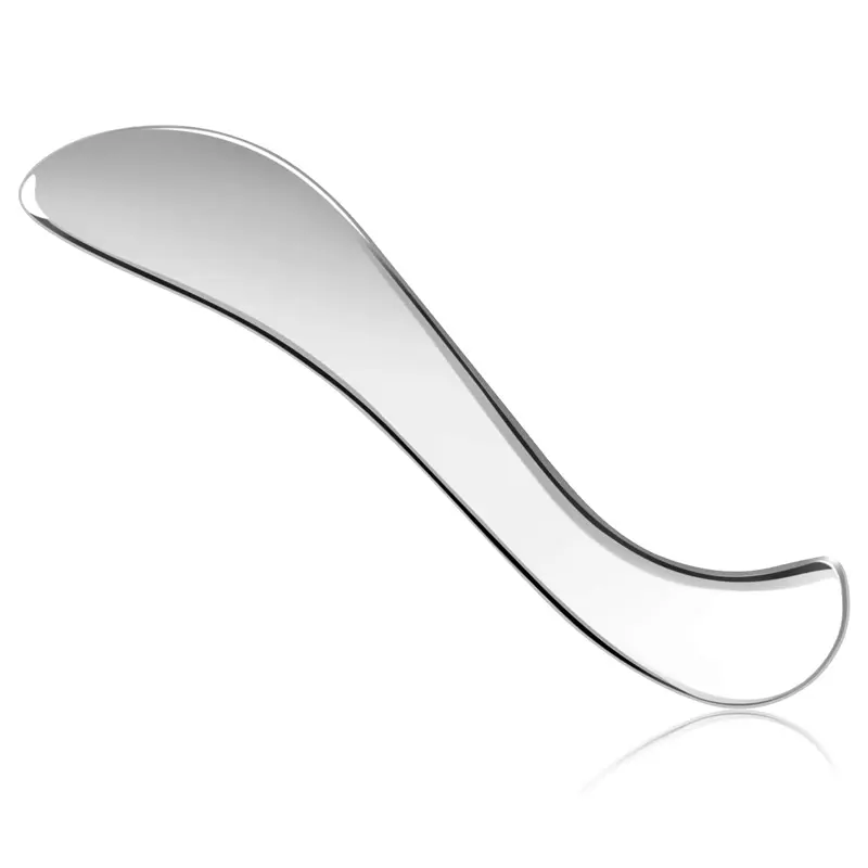 1Pc Stainless Steel Fascia Scraper - IASTM Muscle Scrape Tool for Deep Tissue Massage, Athletic Recovery, Physical Therapy, Cool Metal Glide, Body Care, Storage, Specialty Kitchen Utensil