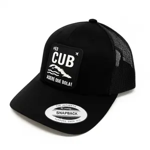 CUBAN HAT - Acrylic Trucker Hat Inspired by Cuba with Vibrant Color Palette & Silicone Logo Perfect for Cuba Lovers Wardrobe Accessory Hat With Design