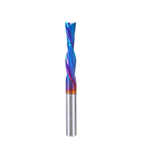 Amana Tool 59302-K SC Spektra Extreme Tool Life Coated Spiral Plunge 1/4 Dia x 1-1/8 CH x 1/4 SHK 2-1/2 Inch Long Down-Cut 2 Flute Router Bit