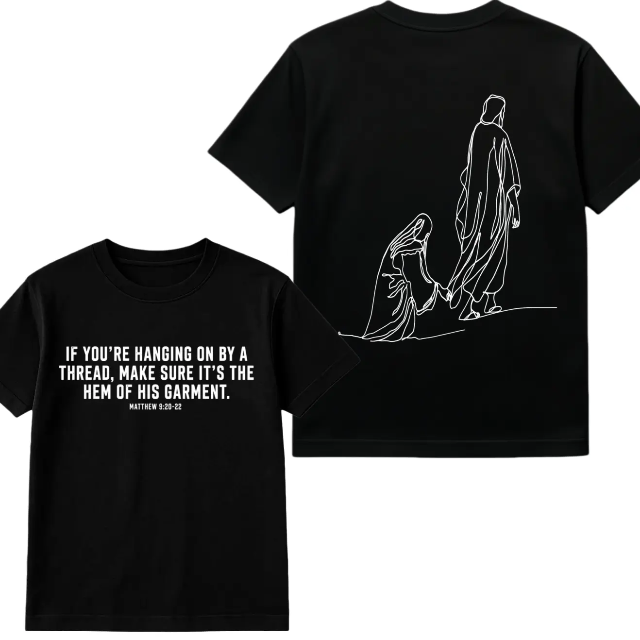 Hang By The Hem Of His Garment Christian T-Shirt  Womenswear Summer Casual Unisex Tops