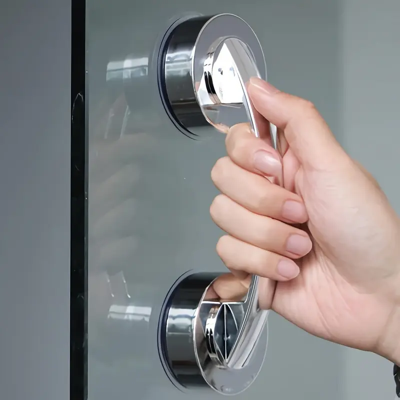 No-Drill Long Door Handle, Household Thickened Strong Suction Cup, Bathroom Glass Door Handle, Refrigerator Drawer, Bathroom Suction Cup, Wall Handrail, Bathtub Shower Handle, Kitchen Drawer Cabinet Handle Suction Cup