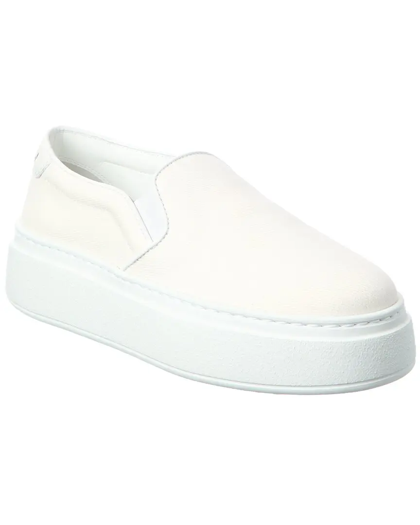 Miu Miu Logo Leather Sneaker
