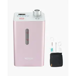 VEVOR Hydrogen Inhalation Machine, 99.99% High Purity Hydrogen Inhaler, HO-Separated 180ml/min (120 H+60 O) Dual Port Hydrogen Oxygen Inhaler, Hydrogen-Rich Water Generator for Home Travel