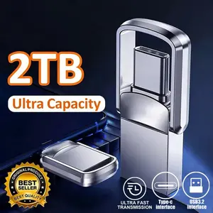 USB Adapter Flash Drive 2TB 2.0 Type C PenDrive Memory Stick 2TB Pen Drive Flash Disk for PC Smartphone Storage U Disk