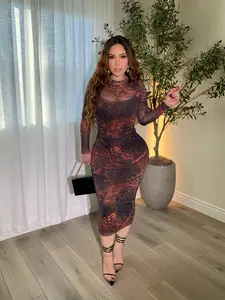 Lava Goddess Midi Dress