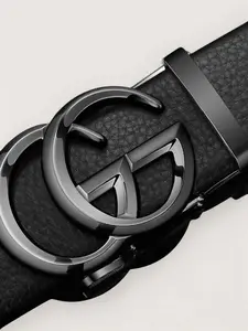 Double G Letter Belt Automatic Buckle Men's Fashion Luxury High-end Business Crocodile Pattern Trousers Belt