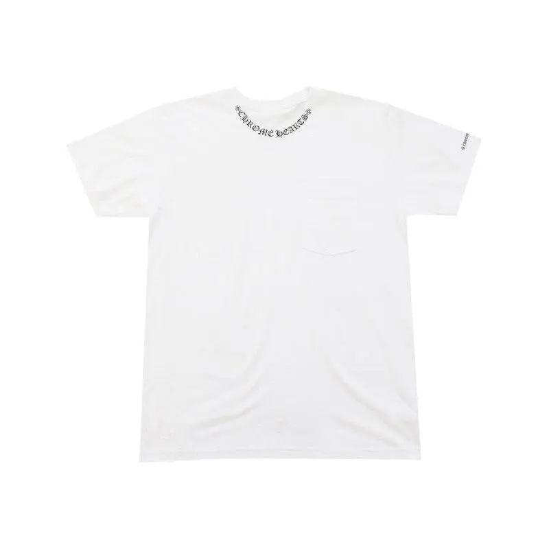 Chrome Hearts Neck Letters Logo T-shirt White (men) by StockX