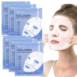 Collagen Facial Mask, / Hydrating & Skin Firming Facial Mask, Gentle and Soothing Formula, Facial Skin Care Product for Women & Men