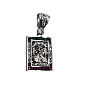 Malverde Silver 925 Square Pendant