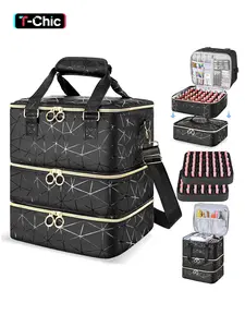 Ultimate Nail Polish Storage Organizer, Holds 84 Bottles (15ML), Three-Layer Set with Case, Perfect Gift for Beauty Enthusiasts, Makeup Container Set