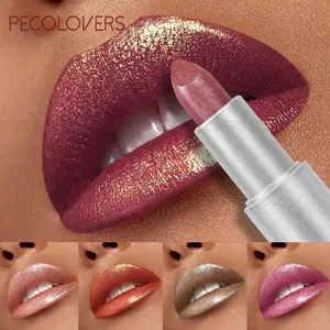Shimmer Matte Lipstick, Glam Metallic Lipstick, Long Lasting Glitter Lipstick,Waterproof, Long-Lasting Shine, Ideal Valentine'S Day Gift for Women