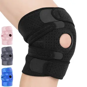 Vive Neoprene Knee Support Brace – Open Patella | Black, Grey, Pink, Blue