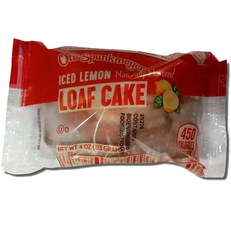 Otis Spunkmeyer Iced Lemon Loaf Cake 4 Oz | Pack of 12