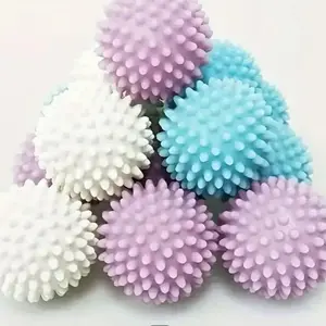 Reusable Spiky Shaped Laundry Ball, 6 Counts/set Anti-winding Washing Machine Balls, Household Laundry Tool, Household Items for Home Dormitory Hotel, Home Goods