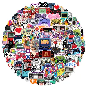 100pcs Cartoon Game Controller Game Console Graffiti Series Stickers, Suitable for Faith Based Designs Such As Scrapbooks, Diaries, Laptops, Water Bottles, Cars, Etc., As Gifts with Positive Information, Truck Sticker, Sticker Decals