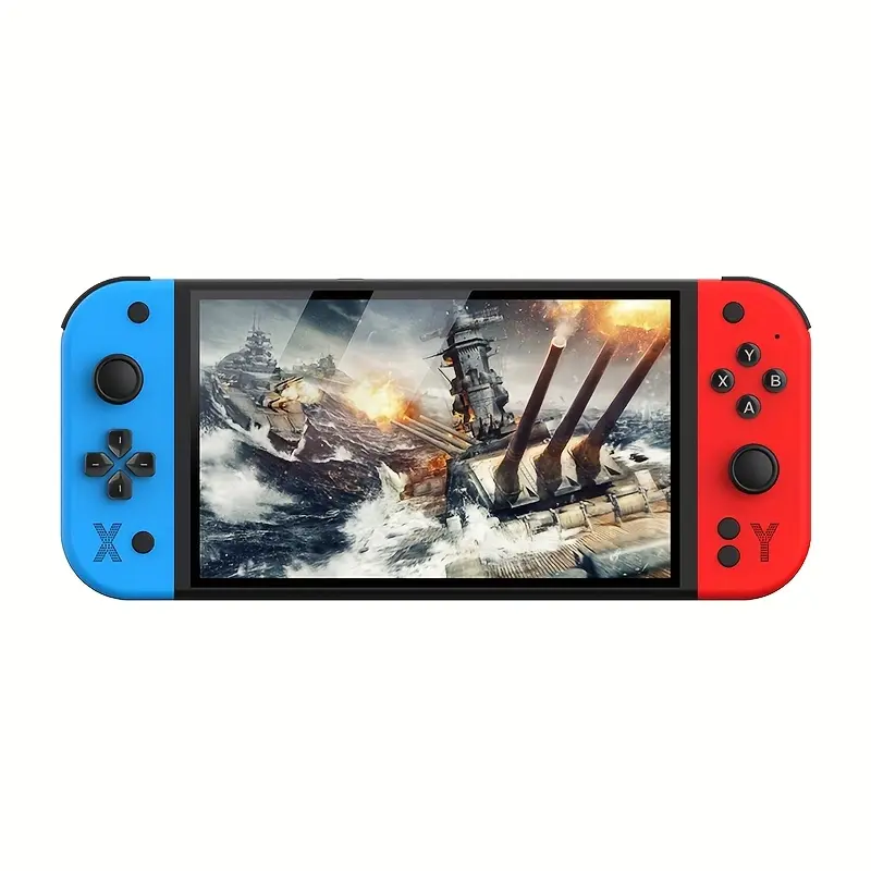 G90 7inch 64GB 4000mAh portable handheld Cordless Rechargeable Game Console arcade high-definition For PSP/PS1 nostalgic retro TV Gaming Controller Portable Gaming System