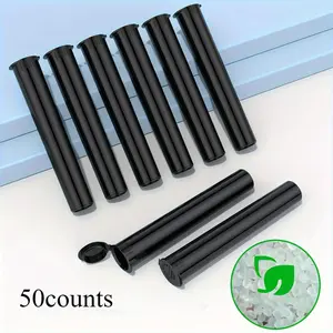 2026 New 50Pcs Waterproof Storage Tubes | Portable Multi-Purpose Storage Bottles | Durable Black Organizer for Home, Kitchen and Daily Storage