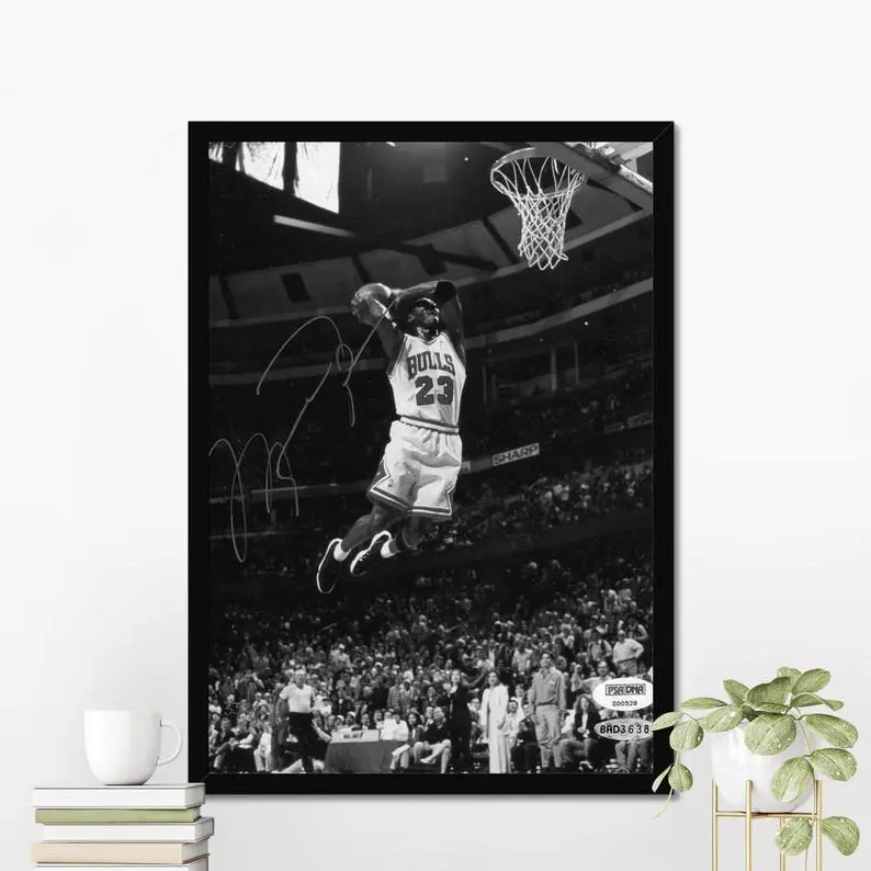 Michael Jordan Poster, Baseball Print, Product without frame