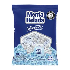 Colombina Mentas Heladas Refreshing Mint Candy 100 Pieces Sweet with Mint Flavor - Dinner Mint