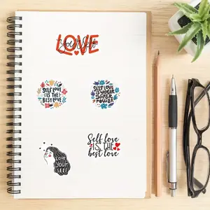 25 Self Love Waterproof Sticker Decals Pack -  Motivational Stickers | Love Yourself | Waterproof Self Love Sticker Bundle | Sticker Gifts