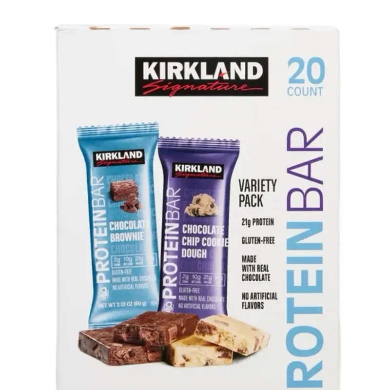 Signature Protein Bar Variety Pack 20-count 2.12 oz Gluten-Free with Real Chocolate No Artificial Flavors